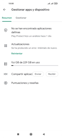 Pulsa Gestionar.