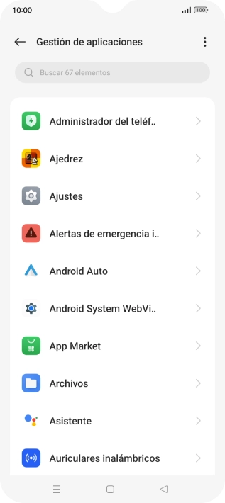 Pulsa la app deseada.