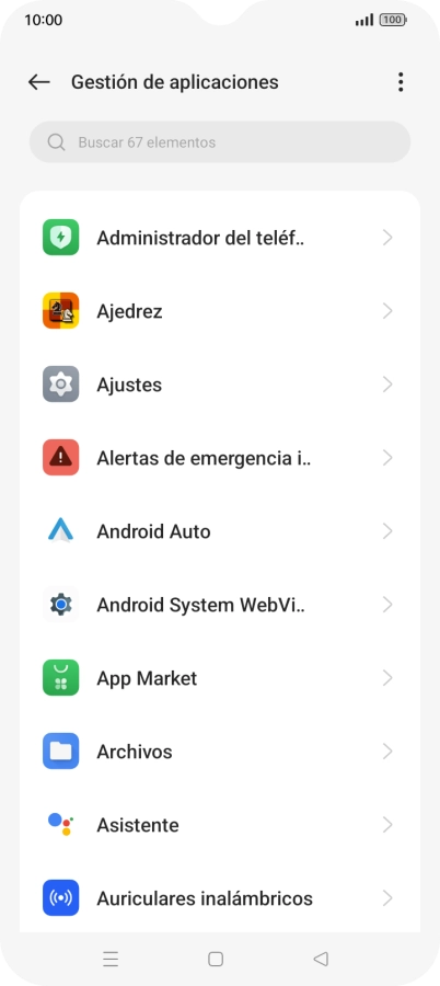Pulsa la app deseada.
