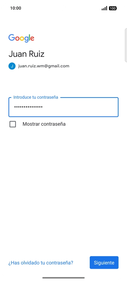 Pulsa Siguiente.