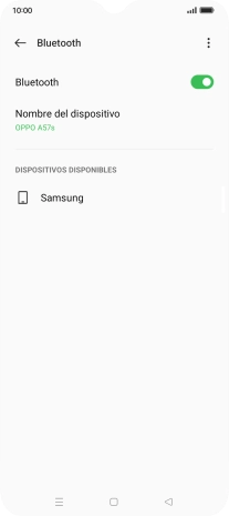 Pulsa el dispositivo Bluetooth deseado y sigue las indicaciones de la pantalla para vincular el dispositivo al teléfono.