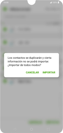Pulsa IMPORTAR.