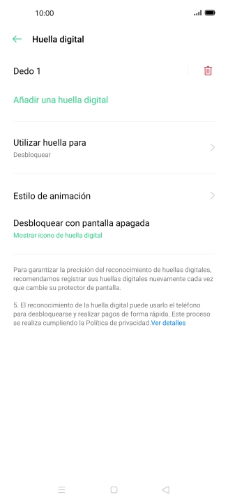 Pulsa la tecla de retroceso.