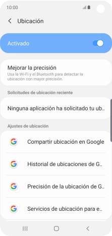 Pulsa Precisión de la ubicación de G... Pulsa Precisión de la ubicación de G...