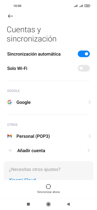 Pulsa el indicador junto a 