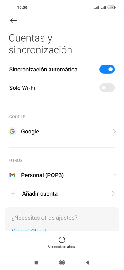 Pulsa el indicador junto a 