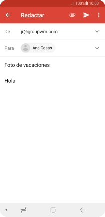 Pulsa el icono de anexos.