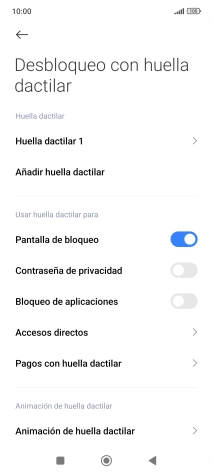 Pulsa  el indicador junto a los ajustes deseados para activarlos o desactivarlos.
