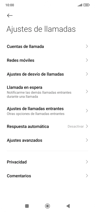 Pulsa Ajustes de desvío de llamadas.