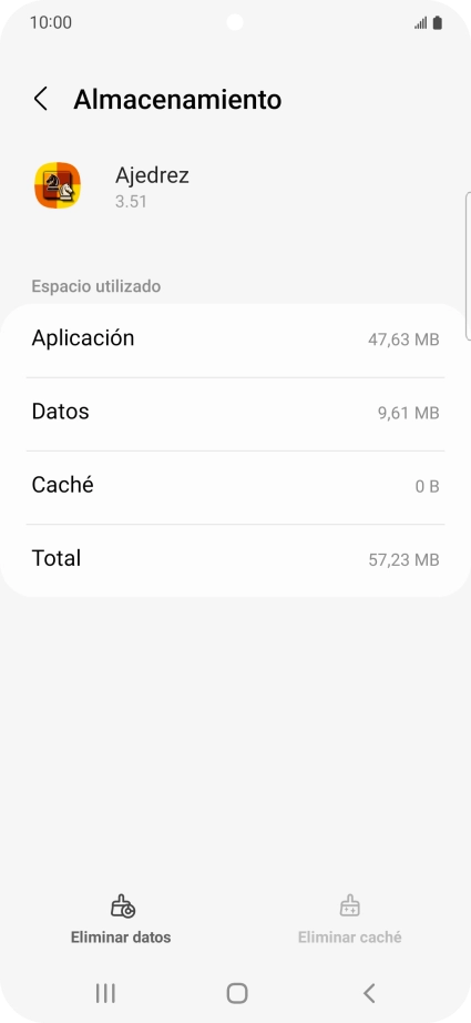 Pulsa la tecla de inicio para terminar y regresar a la pantalla de inicio.