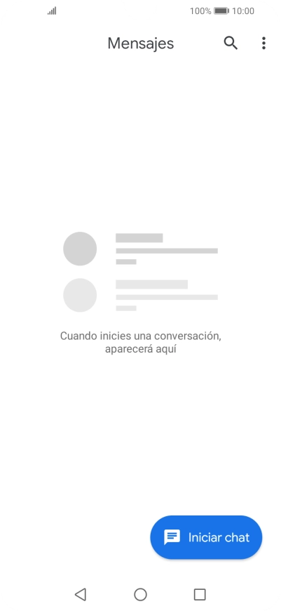 Pulsa Iniciar chat.
