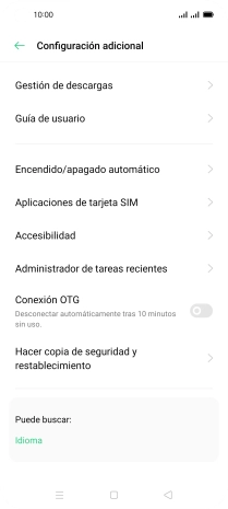Pulsa Hacer copia de seguridad y restablecimiento.
