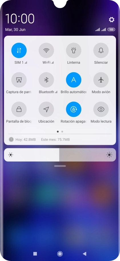 Pulsa el icono de ajustes.