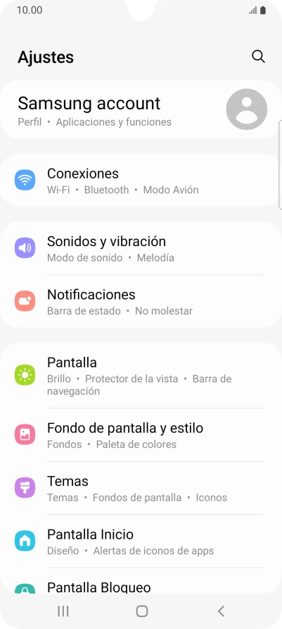 Pulsa Conexiones.