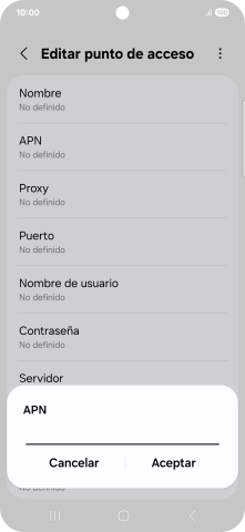 Introduce airtelwap.es y pulsa Aceptar.