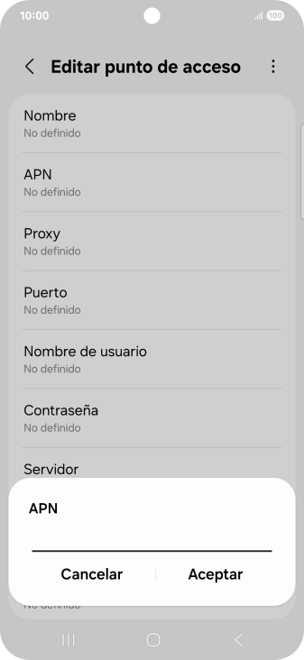 Introduce airtelwap.es y pulsa Aceptar.