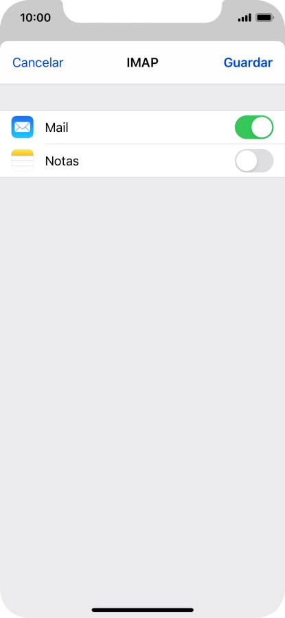 Pulsa Guardar. Ahora se ha configurado tu cuenta de correo electrónico. Si deseas seleccionar más ajustes del servidor de correo de entrada o de salida, continúa con los pasos siguientes.