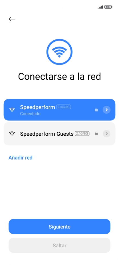 Pulsa Siguiente.