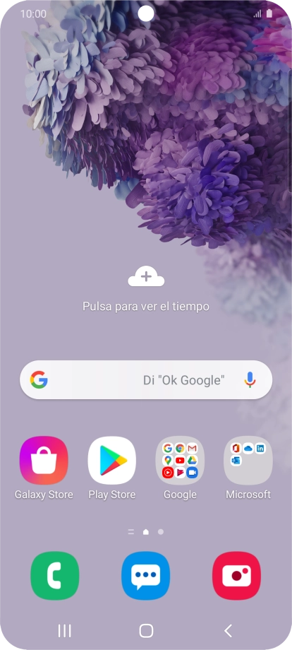 Desliza el dedo hacia arriba por la pantalla.