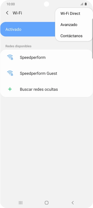 Pulsa Avanzado.