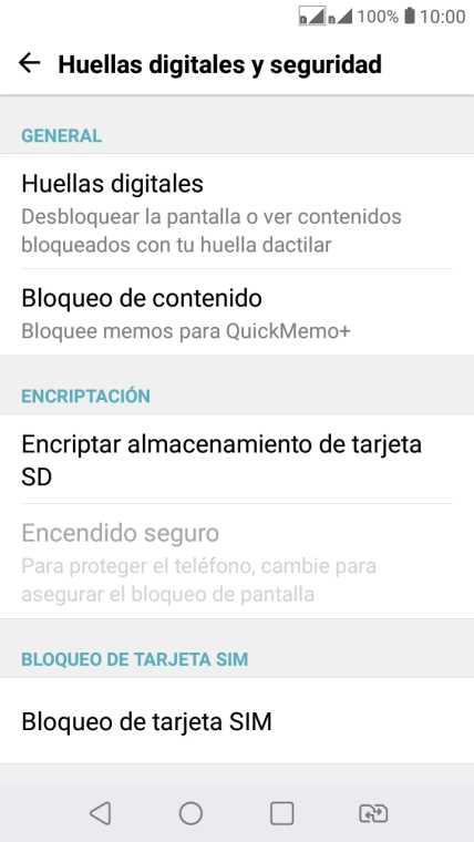 Pulsa Bloqueo de tarjeta SIM.