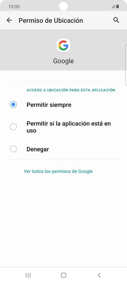 Pulsa el ajuste deseado.