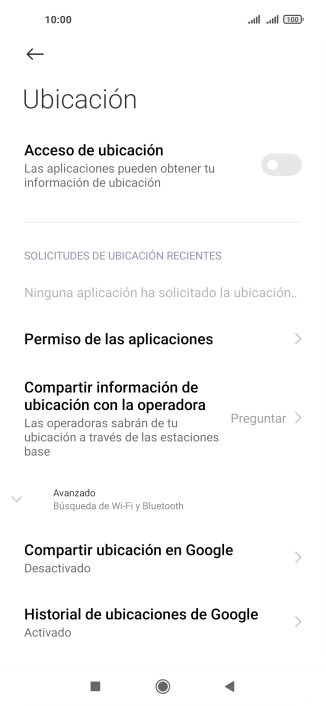 Pulsa el indicador junto a 