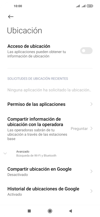 Pulsa el indicador junto a 