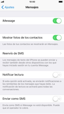 Pulsa el indicador junto a 