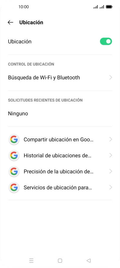 Pulsa Precisión de la ubicación de....