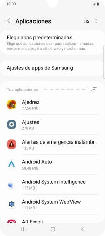 Pulsa la app deseada.