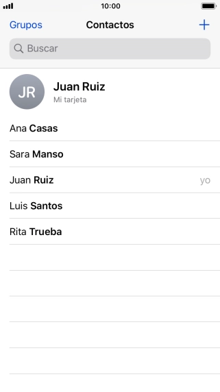 Pulsa el contacto deseado.