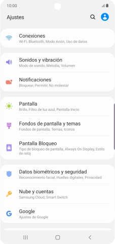 Pulsa Nube y cuentas.