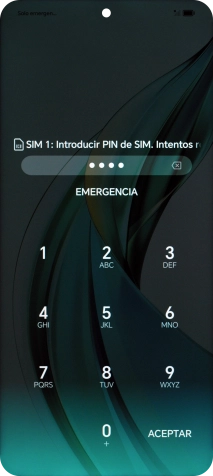 Si lo solicita el teléfono, introduce el código PIN y pulsa ACEPTAR.