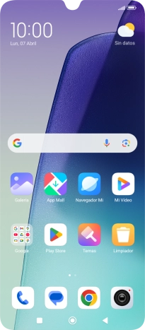 Desliza dos dedos hacia abajo desde la parte superior de la pantalla.