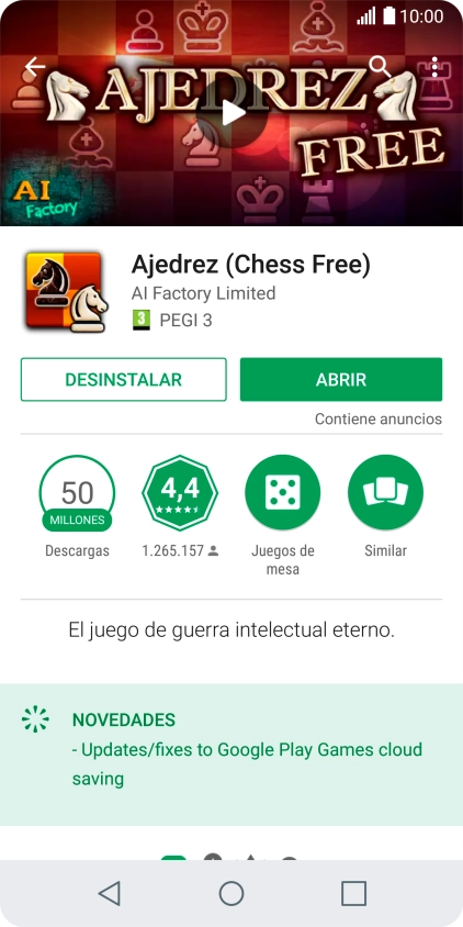 Pulsa la tecla de inicio para terminar y regresar a la pantalla de inicio.