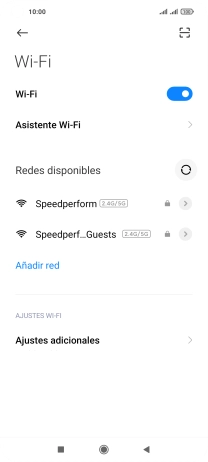 Pulsa Asistente Wi-Fi.