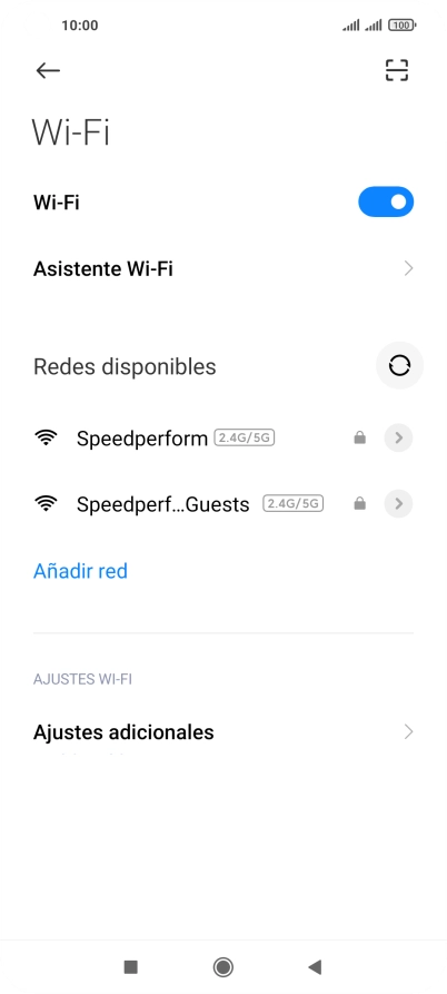 Pulsa Asistente Wi-Fi.