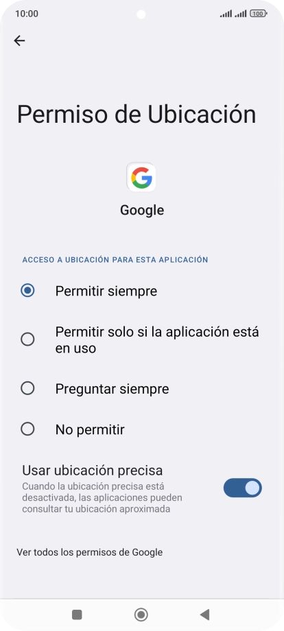 Pulsa el ajuste deseado.