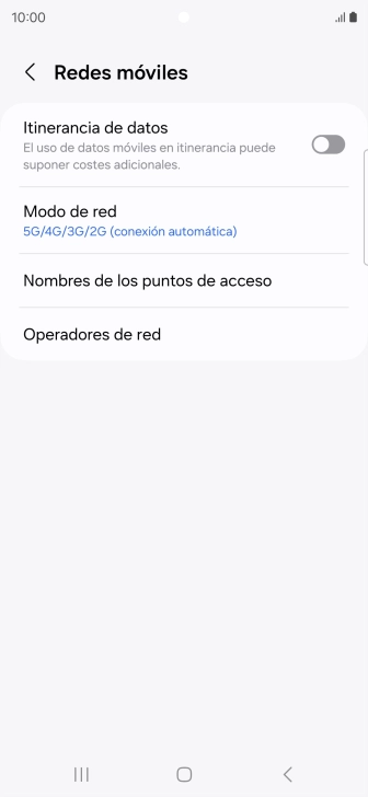 Pulsa Operadores de red.