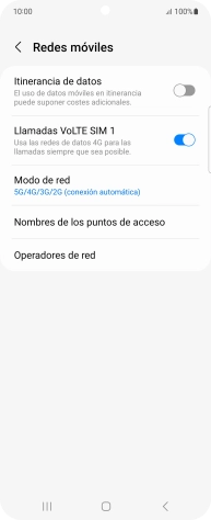 Pulsa Nombres de los puntos de acceso.