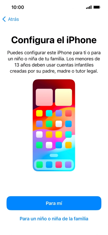 Pulsa Para mí.
