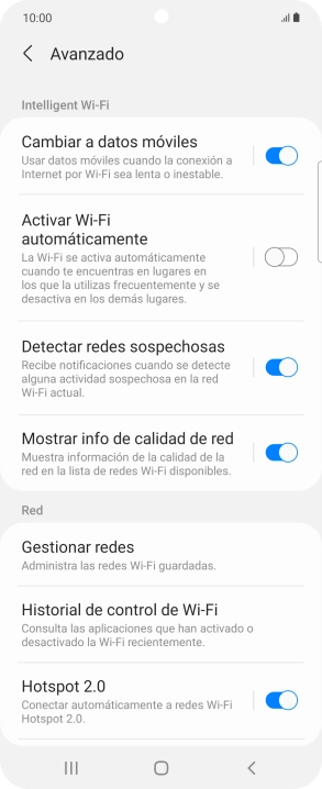 Pulsa el indicador junto a 