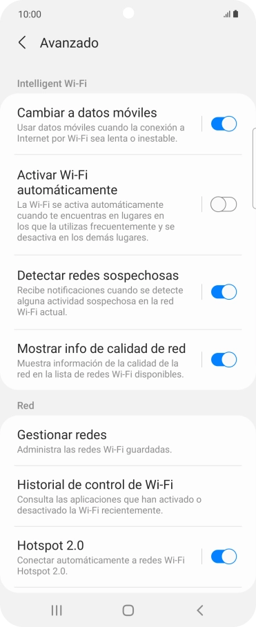 Pulsa el indicador junto a 