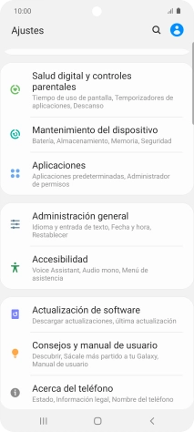 Pulsa Administración general.