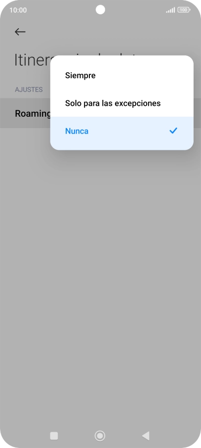 Pulsa el ajuste deseado para activar o desactivar la función. Pulsa el ajuste deseado para activar o desactivar la función.