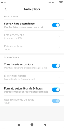 Pulsa la tecla de inicio para terminar y regresar a la pantalla de inicio.