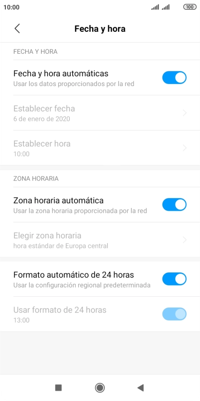 Pulsa la tecla de inicio para terminar y regresar a la pantalla de inicio.