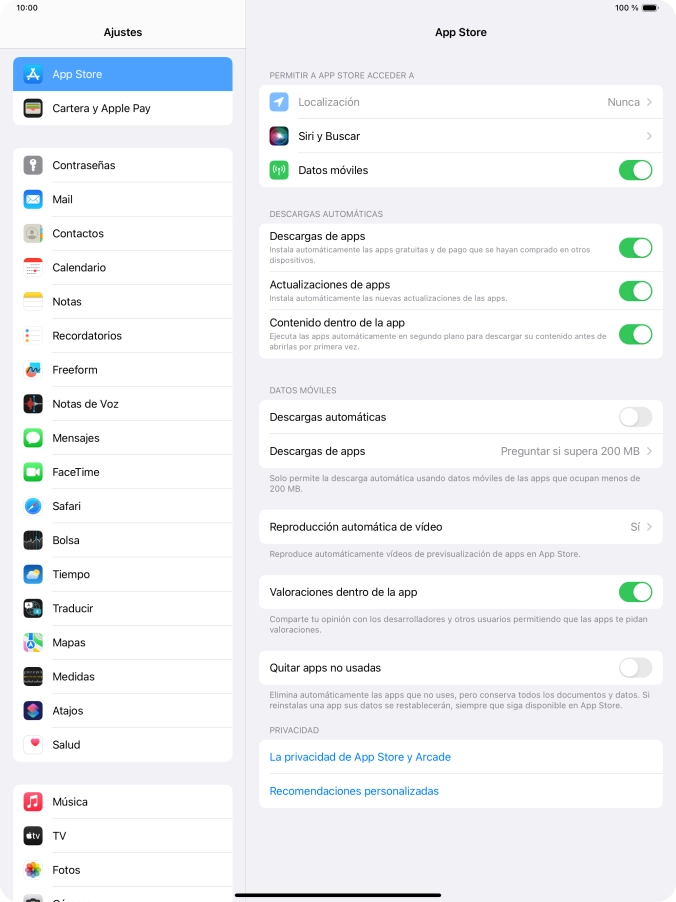 Desliza el dedo hacia arriba desde la parte inferior de la pantalla para terminar y volver a la pantalla de inicio.