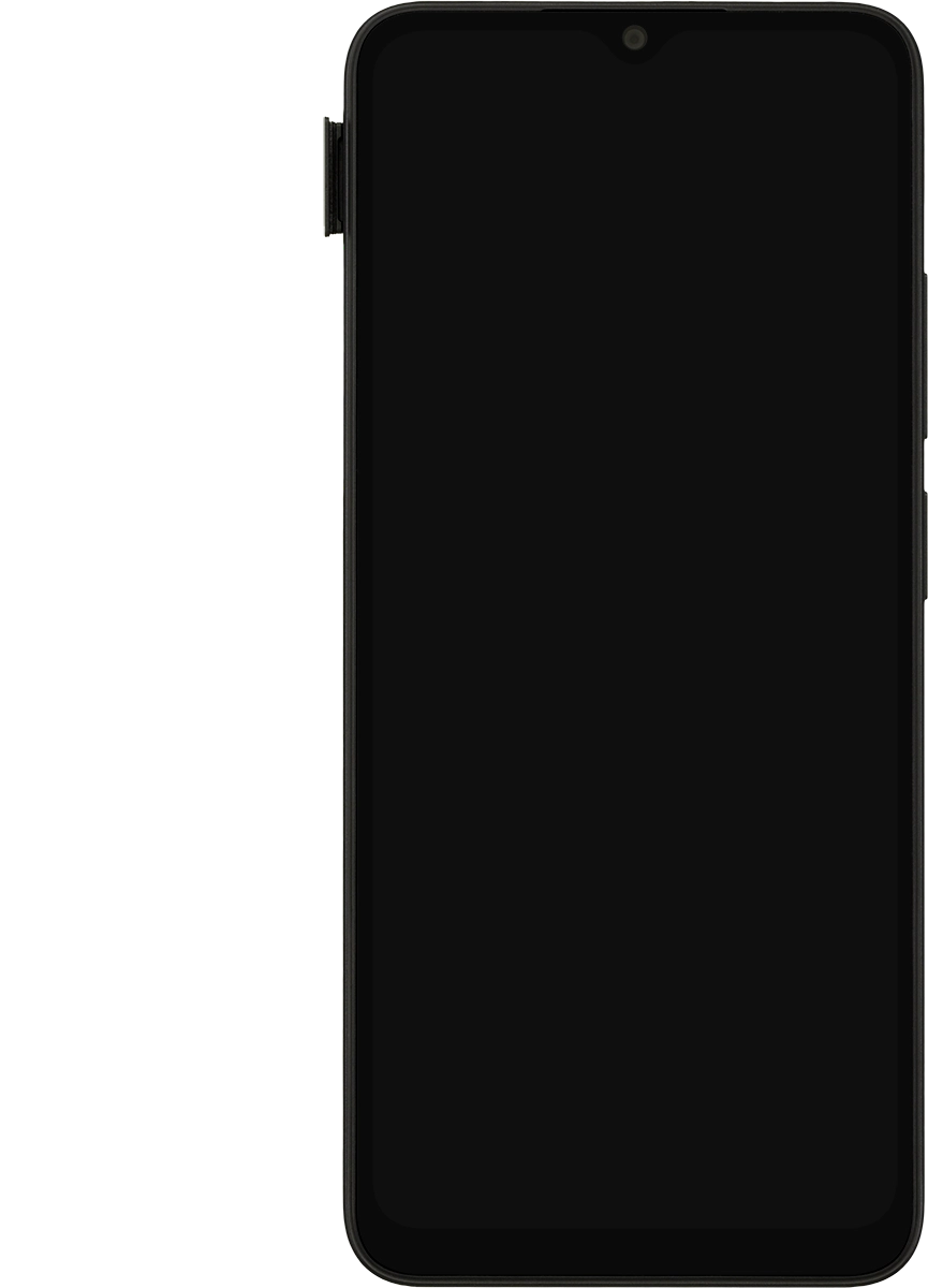 Retira el contenedor de tarjetas del teléfono.